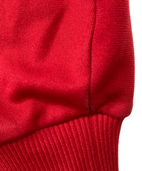adidas（アディダス）adidas (アディダス) ハイネックトラックジャケット レッド サイズ:表記無し（実寸サイズをご参照下さい）の古着・服飾アイテム