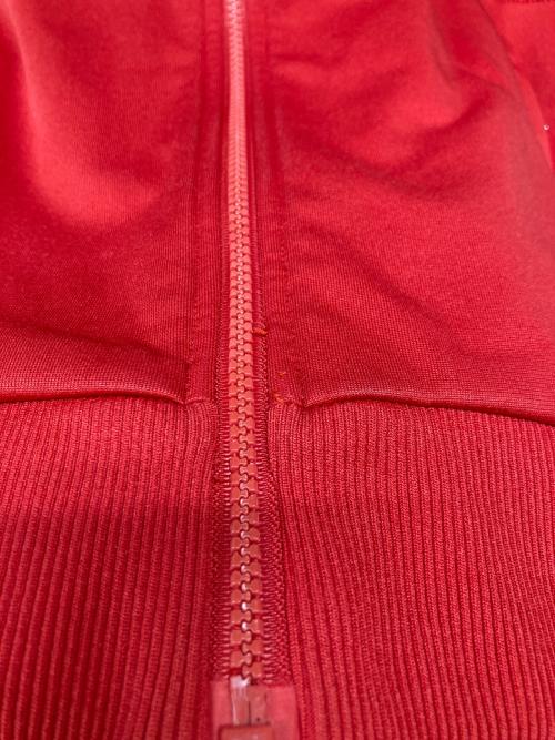 adidas（アディダス）adidas (アディダス) ハイネックトラックジャケット レッド サイズ:表記無し（実寸サイズをご参照下さい）の古着・服飾アイテム