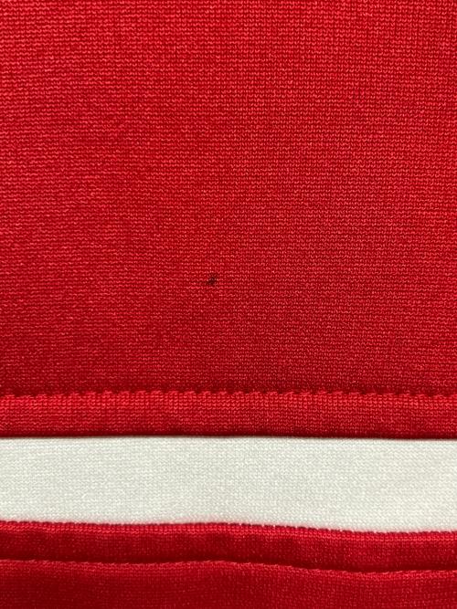 adidas（アディダス）adidas (アディダス) ハイネックトラックジャケット レッド サイズ:表記無し（実寸サイズをご参照下さい）の古着・服飾アイテム