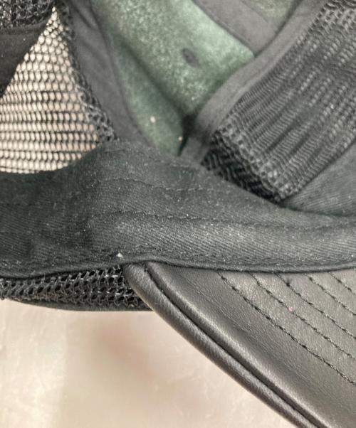 VANSON（バンソン）VANSON (バンソン) SUPREME (シュプリーム) LEATHER CAP ブラックの古着・服飾アイテム