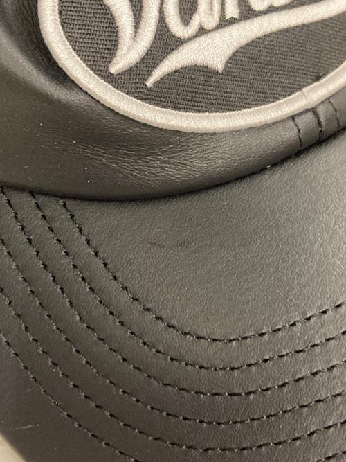 VANSON（バンソン）VANSON (バンソン) SUPREME (シュプリーム) LEATHER CAP ブラックの古着・服飾アイテム