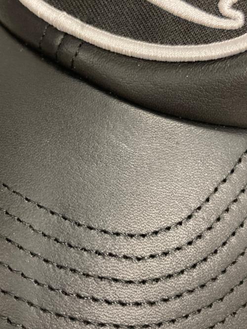 VANSON（バンソン）VANSON (バンソン) SUPREME (シュプリーム) LEATHER CAP ブラックの古着・服飾アイテム