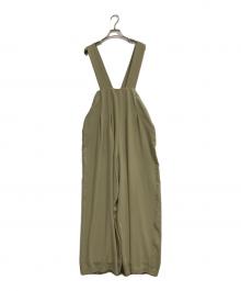 CLANE（クラネ）の古着「HIGH WAIST SUSPENDER PANTS」｜グリーン