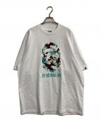 A BATHING APEアベイシングエイプ）の古着「MAP CAMO BY BATHING APE RELAXED FIT TEE」｜ホワイト