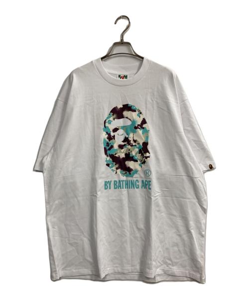 A BATHING APE（アベイシングエイプ）A BATHING APE (アベイシングエイプ) MAP CAMO BY BATHING APE RELAXED FIT TEE ホワイト サイズ:XLの古着・服飾アイテム