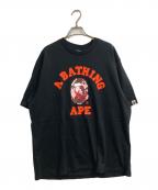 A BATHING APEアベイシングエイプ）の古着「プリントTシャツ」｜ブラック
