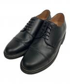 WYMウィム バイ リドム）の古着「GENUINE LEATHER PLAIN DERBY SHOES」｜ブラック