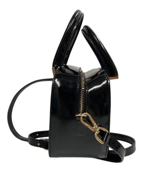CHRISTIAN VILLA（クリスチャンヴィラ）CHRISTIAN VILLA (クリスチャンヴィラ) エナメル2WAYバッグ ブラックの古着・服飾アイテム