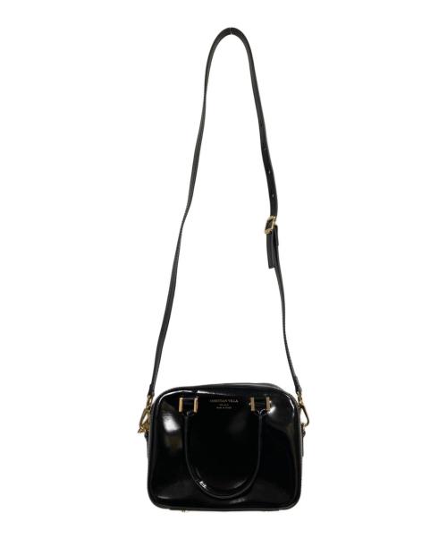 CHRISTIAN VILLA（クリスチャンヴィラ）CHRISTIAN VILLA (クリスチャンヴィラ) エナメル2WAYバッグ ブラックの古着・服飾アイテム
