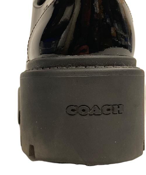 COACH（コーチ）COACH (コーチ) エナメルダービーシューズ ブラック サイズ:23.5の古着・服飾アイテム