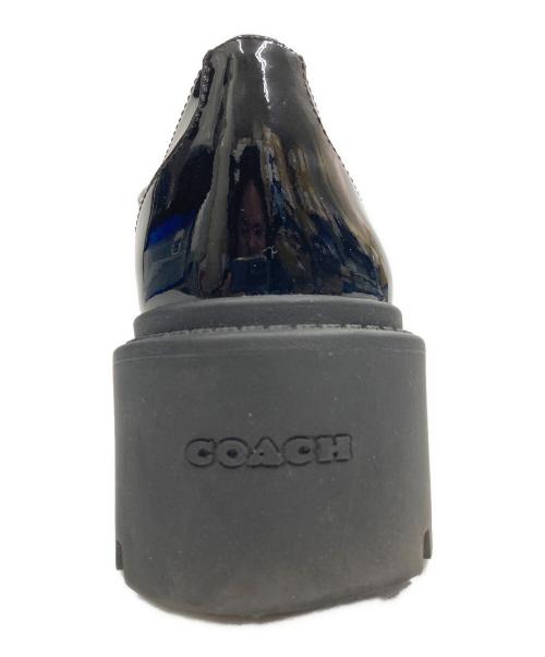 COACH（コーチ）COACH (コーチ) エナメルダービーシューズ ブラック サイズ:23.5の古着・服飾アイテム