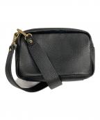 MARCO BIANCHINIマルコビアンキーニ）の古着「レザーショルダーバッグ」｜ブラック