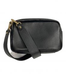 MARCO BIANCHINI（マルコビアンキーニ）の古着「レザーショルダーバッグ」｜ブラック