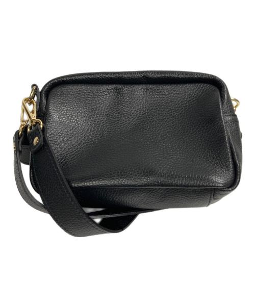 MARCO BIANCHINI（マルコビアンキーニ）MARCO BIANCHINI (マルコビアンキーニ) レザーショルダーバッグ ブラックの古着・服飾アイテム