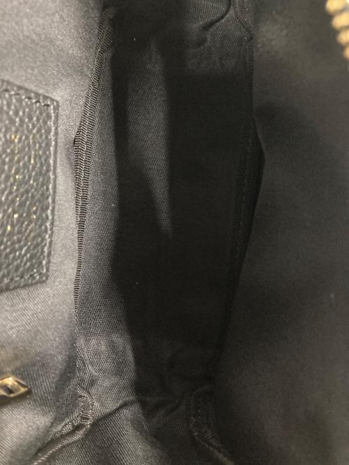 MARCO BIANCHINI（マルコビアンキーニ）MARCO BIANCHINI (マルコビアンキーニ) レザーショルダーバッグ ブラックの古着・服飾アイテム