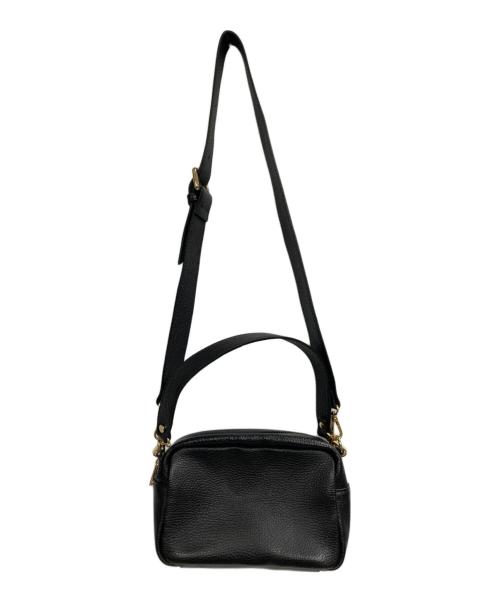 MARCO BIANCHINI（マルコビアンキーニ）MARCO BIANCHINI (マルコビアンキーニ) レザーショルダーバッグ ブラックの古着・服飾アイテム