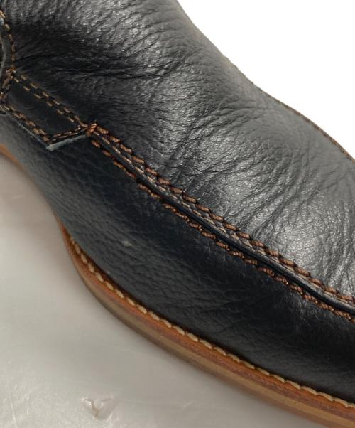 BURBERRY（バーバリー）BURBERRY (バーバリー) スクエアローファー ブラック サイズ:25 1/2の古着・服飾アイテム