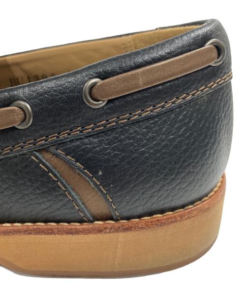 BURBERRY（バーバリー）BURBERRY (バーバリー) スクエアローファー ブラック サイズ:25 1/2の古着・服飾アイテム