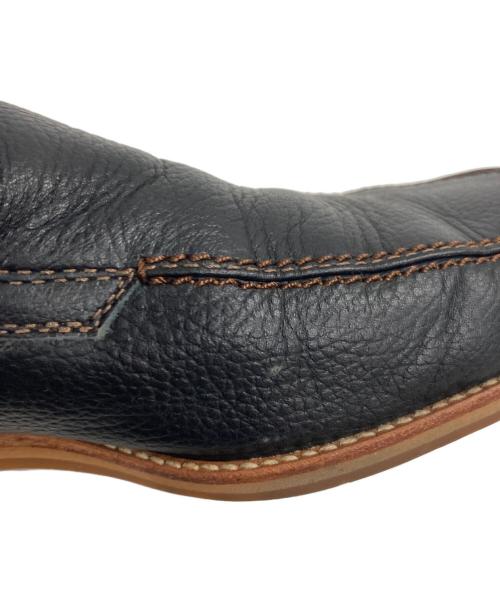 BURBERRY（バーバリー）BURBERRY (バーバリー) スクエアローファー ブラック サイズ:25 1/2の古着・服飾アイテム