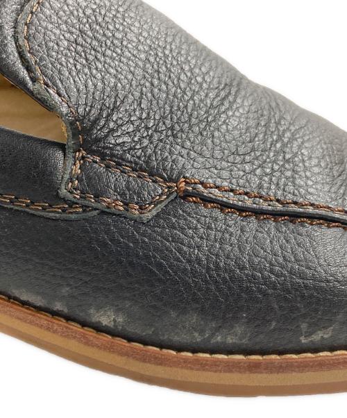 BURBERRY（バーバリー）BURBERRY (バーバリー) スクエアローファー ブラック サイズ:25 1/2の古着・服飾アイテム