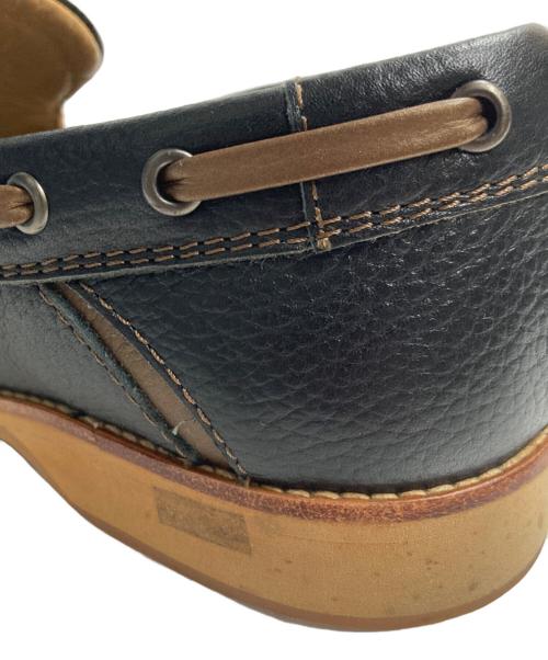 BURBERRY（バーバリー）BURBERRY (バーバリー) スクエアローファー ブラック サイズ:25 1/2の古着・服飾アイテム