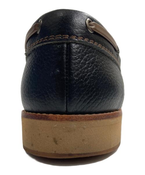 BURBERRY（バーバリー）BURBERRY (バーバリー) スクエアローファー ブラック サイズ:25 1/2の古着・服飾アイテム