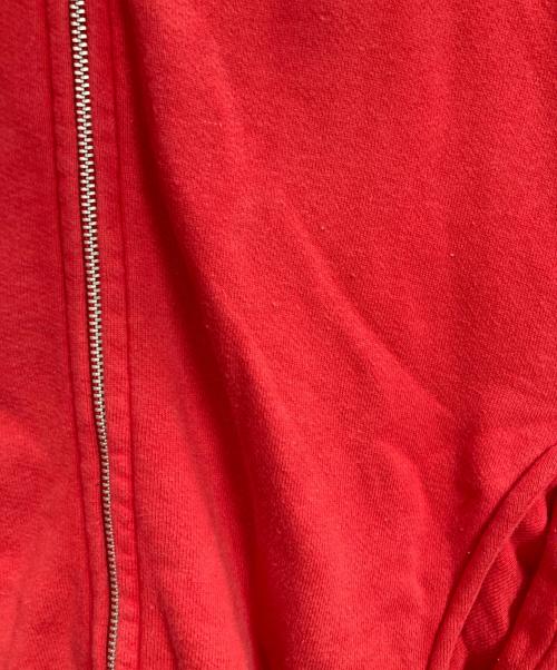 PPFM（ピーピーエフエム）PPFM (ピーピーエフエム) ジップパーカー レッド サイズ:Mの古着・服飾アイテム