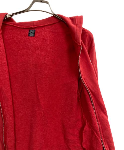 PPFM（ピーピーエフエム）PPFM (ピーピーエフエム) ジップパーカー レッド サイズ:Mの古着・服飾アイテム