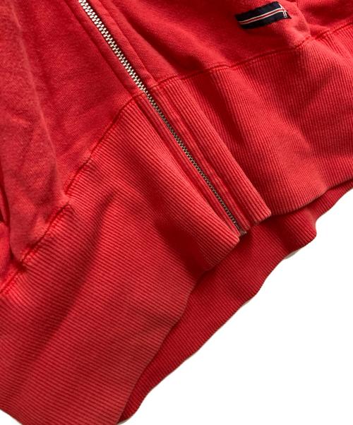 PPFM（ピーピーエフエム）PPFM (ピーピーエフエム) ジップパーカー レッド サイズ:Mの古着・服飾アイテム