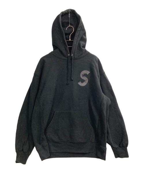 SUPREME（シュプリーム）Supreme (シュプリーム) S Logo Hooded Sweatshirt/Sロゴ付きフード付きスウェットシャツ ブラック サイズ:Lの古着・服飾アイテム