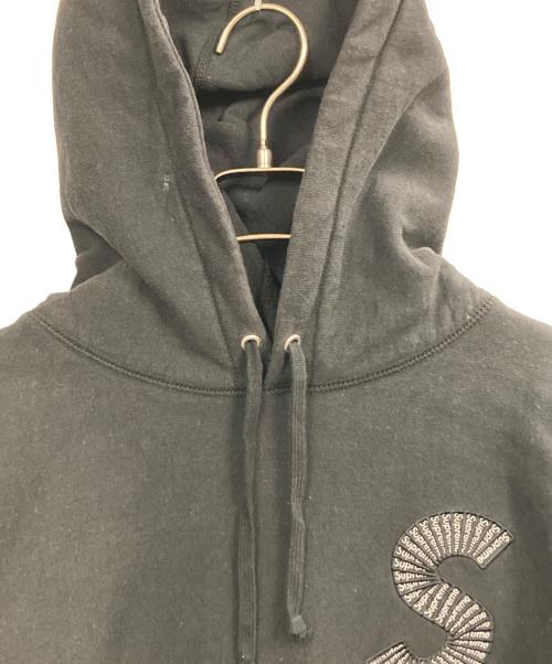 SUPREME（シュプリーム）Supreme (シュプリーム) S Logo Hooded Sweatshirt/Sロゴ付きフード付きスウェットシャツ ブラック サイズ:Lの古着・服飾アイテム