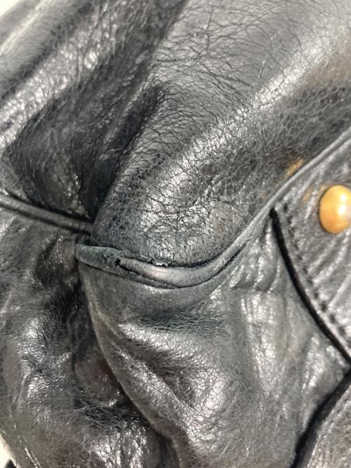 MIU MIU（ミュウミュウ）MIU MIU (ミュウミュウ) ヴィッテロレザー2WAYバッグ ブラックの古着・服飾アイテム