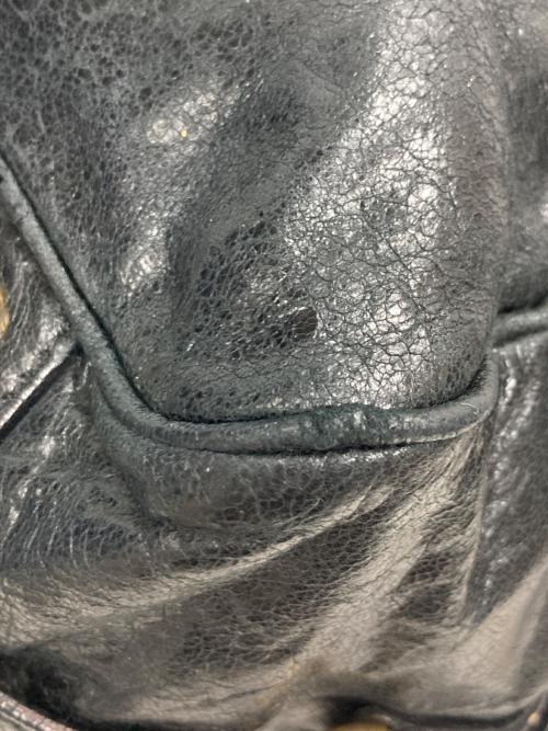 MIU MIU（ミュウミュウ）MIU MIU (ミュウミュウ) ヴィッテロレザー2WAYバッグ ブラックの古着・服飾アイテム