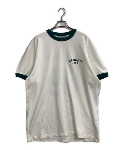 Carhartt WIP（カーハート ワーク イン プログレス）CARHARTT WIP (カーハート ワーク イン プログレス) 89 RINGER T-Shirt ホワイト サイズ:XLの古着・服飾アイテム