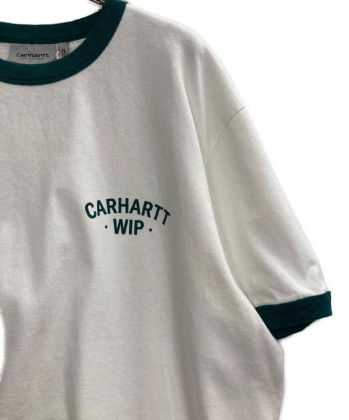 Carhartt WIP（カーハート ワーク イン プログレス）CARHARTT WIP (カーハート ワーク イン プログレス) 89 RINGER T-Shirt ホワイト サイズ:XLの古着・服飾アイテム