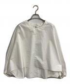 ASTRAETアストラット）の古着「ケープ クルーネックブラウス」｜ホワイト