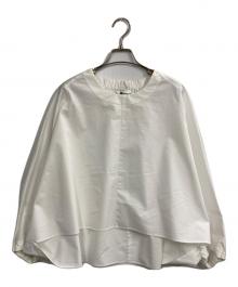 ASTRAET（アストラット）の古着「ケープ クルーネックブラウス」｜ホワイト