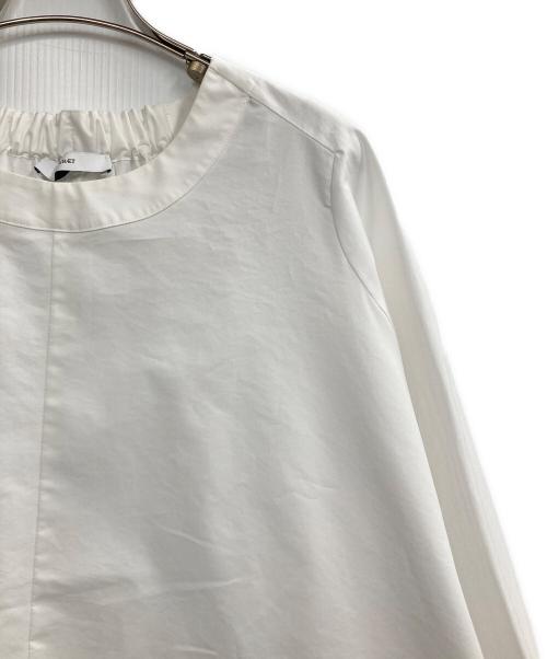 ASTRAET（アストラット）ASTRAET (アストラット) ケープ クルーネックブラウス ホワイト サイズ:不明（実寸サイズをご確認ください）の古着・服飾アイテム