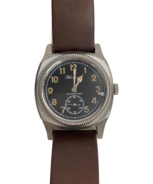 M.R.M.W.（モントルロロイ）M.R.M.W. (モントルロロイ) ミリタリーウォッチ ブラックの古着・服飾アイテム