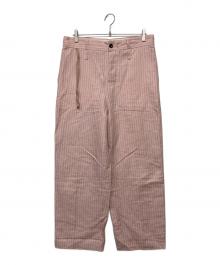 jonnlynx（ジョンリンクス）の古着「ストライプパンツ」｜ピンク