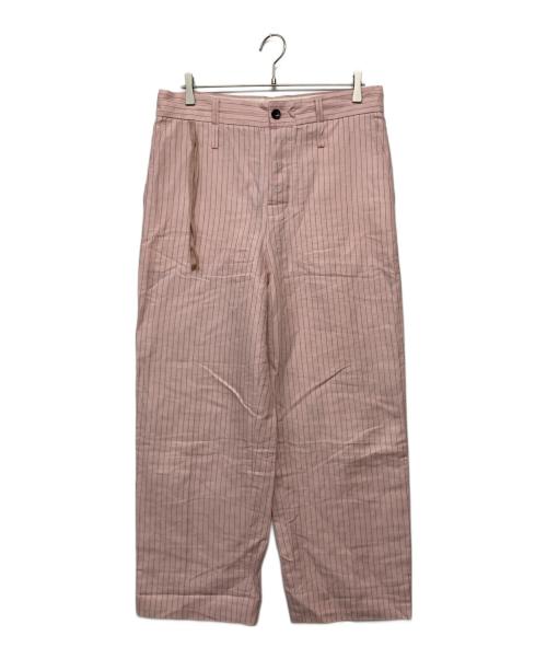 jonnlynx（ジョンリンクス）jonnlynx (ジョンリンクス) ストライプパンツ ピンク サイズ:34の古着・服飾アイテム