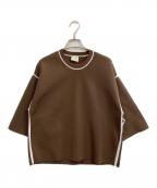 jonnlynxジョンリンクス）の古着「knit tracksuit tee」｜ブラウン