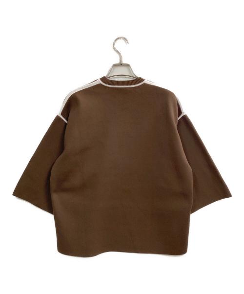 jonnlynx（ジョンリンクス）jonnlynx (ジョンリンクス) knit tracksuit tee ブラウン サイズ:Mの古着・服飾アイテム