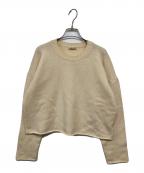 AURALEEオーラリー）の古着「MERINO KNIT SHORT PULL OVER」｜アイボリー
