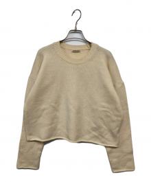 AURALEE（オーラリー）の古着「MERINO KNIT SHORT PULL OVER」｜アイボリー
