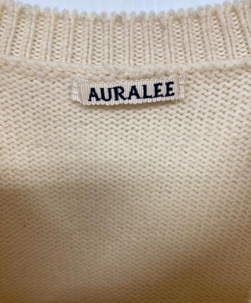 AURALEE（オーラリー）AURALEE (オーラリー) MERINO KNIT SHORT PULL OVER アイボリー サイズ:1の古着・服飾アイテム