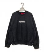 SUPREMEシュプリーム）の古着「25SS Washed Box Logo Crewneck」｜ブラック