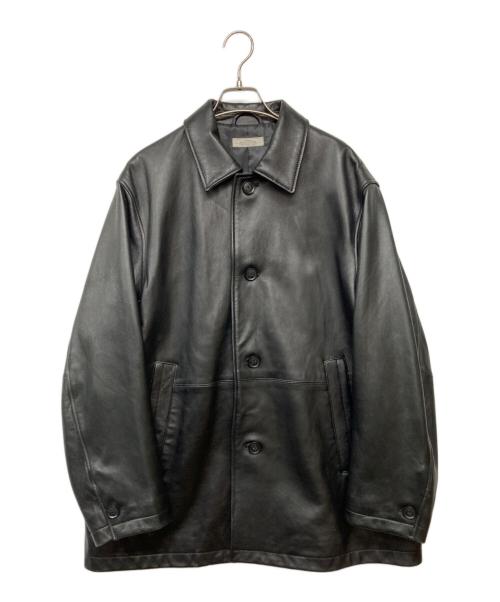 JOURNAL STANDARD relume（ジャーナルスタンダード レリューム）JOURNAL STANDARD relume (ジャーナルスタンダード レリューム) ラムレザー カーコート ブラック サイズ:Mの古着・服飾アイテム