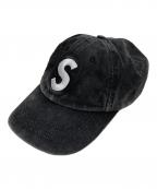 SUPREMEシュプリーム）の古着「Pigment Print S Logo 6-Panel Cap」｜ブラック