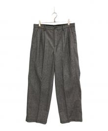 URBAN RESEARCH（アーバンリサーチ）の古着「ヘリンボーンワイドスラックス」｜グレー